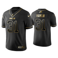 Buffalo Bills #31 Golden Edition Vapor LimitedDamar Hamlin Black Jersey