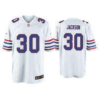 Buffalo Bills #30 Dane Jackson White Alternate Game Jersey