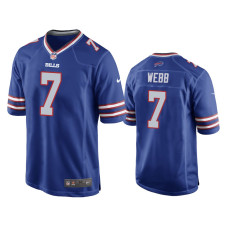 Buffalo Bills #7 Davis Webb Royal Game Jersey