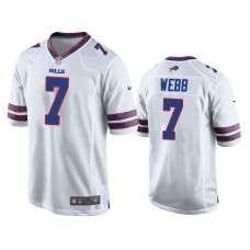 Buffalo Bills #7 Davis Webb White Game Jersey