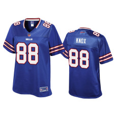 Women Buffalo Bills #88 Dawson Knox Royal Pro Line Jersey