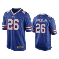 Buffalo Bills #26 Devin Singletary Royal NFL Draft Game Jersey