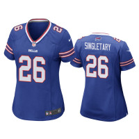 Buffalo Bills #26 Devin Singletary Royal NFL Draft Game Jersey