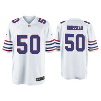 Buffalo Bills #50 Gregory Rousseau White Alternate Game Jersey