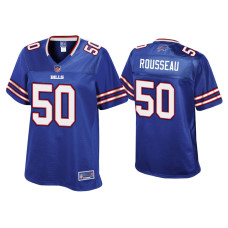 Women Buffalo Bills #50 Gregory Rousseau Royal Pro Line Jersey