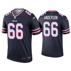 Buffalo Bills #66 Jack Anderson Navy Inverted Legend Jersey