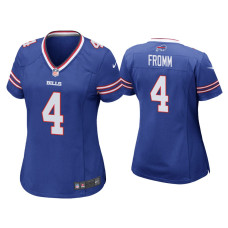 Women Buffalo Bills #4 Jake Fromm Royal Game Jersey