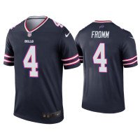 Buffalo Bills #4 Jake Fromm Navy Inverted Legend Jersey