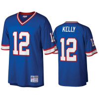 Buffalo Bills #12 Jim Kelly Royal Retire Legacy Replica Jersey