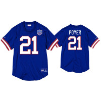 Buffalo Bills #21 Jordan Poyer Royal Superbowl XXV Anniversary Mesh Crewneck Jersey