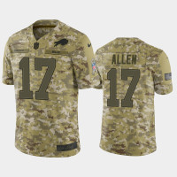 Buffalo Bills #17 Josh Allen Salute to Service Limited Jersey - Camo