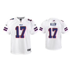 Buffalo Bills #17 Youth Josh Allen White Game Jersey