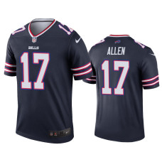 Buffalo Bills #17 Josh Allen Navy Inverted Legend Jersey