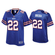 Women Buffalo Bills #22 Matt Breida Royal Pro Line Jersey