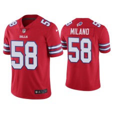 Buffalo Bills #58 Matt Milano Vapor Limited Red Jersey