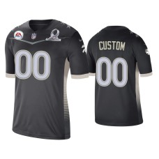 Buffalo Bills #00 Custom 2021 AFC Pro Bowl Game Anthracite Jersey