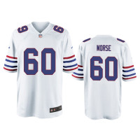 Buffalo Bills #60 Mitch Morse White Alternate Game Jersey