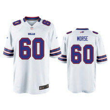 Buffalo Bills #60 Mitch Morse White Game Jersey