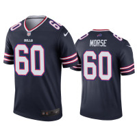 Buffalo Bills #60 Mitch Morse Navy Inverted Legend Jersey