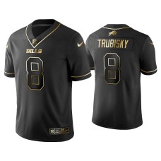 Buffalo Bills #10 Golden Edition Vapor LimitedMitchell Trubisky Black Jersey