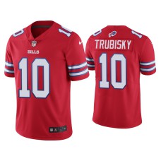 Buffalo Bills #10 Mitchell Trubisky Vapor Limited Red Jersey