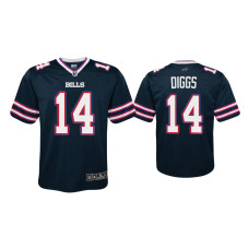 Buffalo Bills #14 Youth Stefon Diggs Navy Inverted Game Jersey