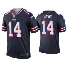 Buffalo Bills #14 Stefon Diggs Navy Inverted Legend Jersey