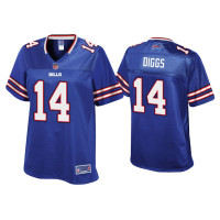 Women Buffalo Bills #14 Stefon Diggs Royal Pro Line Jersey