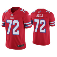 Buffalo Bills #72 Color Rush Limited Tommy Doyle Red Jersey