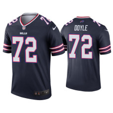 Buffalo Bills #72 Tommy Doyle Navy Inverted Legend Jersey