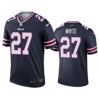 Buffalo Bills #27 Tre'Davious White Navy Inverted Legend Jersey