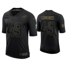 Buffalo Bills #49 Tremaine Edmunds Black 2020 Salute to Service Limited Jersey