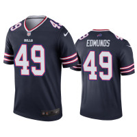 Buffalo Bills #49 Tremaine Edmunds Navy Inverted Legend Jersey