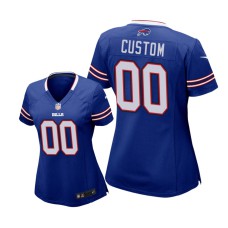 Women Buffalo Bills Royal Custom Game Jersey