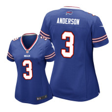 Women Buffalo Bills #3 Royal Derek Anderson Game Jersey