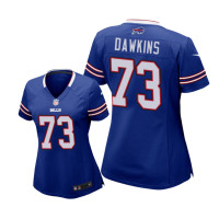 Women Buffalo Bills #73 Royal Dion Dawkins Game Jersey