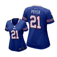 Women Buffalo Bills #21 Royal Jordan Poyer Game Jersey