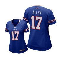 Women Buffalo Bills #17 Royal Josh Allen Game Jersey