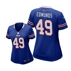 Women Buffalo Bills #49 Royal Tremaine Edmunds Game Jersey