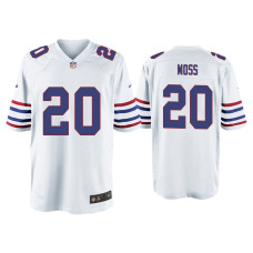 Buffalo Bills #20 Zack Moss White Alternate Game Jersey