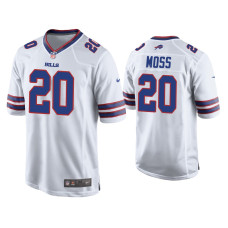 Buffalo Bills #20 Zack Moss White Game Jersey