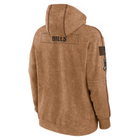 Buffalo Bills Nike 2023 Salute To Service Club Pullover Hoodie - Brown