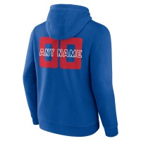 Buffalo Bills Fanatics Branded Stellar Personalized Name & Number Pullover Hoodie - Royal