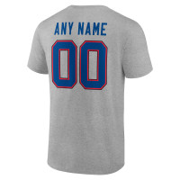 Buffalo Bills Fanatics Branded Team Authentic Custom T-Shirt - Heathered Gray