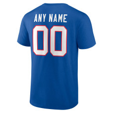 Buffalo Bills Fanatics Branded Team Authentic Personalized Name & Number T-Shirt - Royal