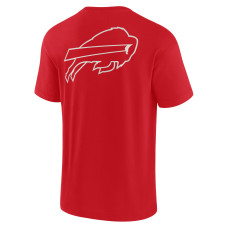 Buffalo Bills Fanatics Signature Unisex Super Soft Short Sleeve T-Shirt - Red