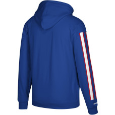 Buffalo Bills Mitchell & Ness Three Stripe Pullover Hoodie - Royal