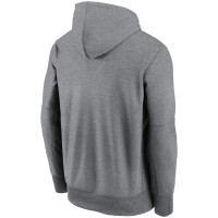 Buffalo Bills Nike Fan Gear Primary Logo Therma Performance Pullover Hoodie - Heathered Charcoal