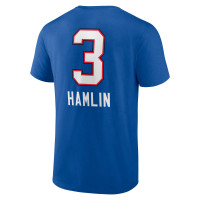 Damar Hamlin Buffalo Bills Fanatics Branded Team Wordmark Player Name & Number T-Shirt - Royal