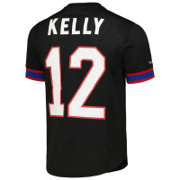 Jim Kelly Buffalo Bills Mitchell & Ness Retired Player Name & Number Mesh Top - Black